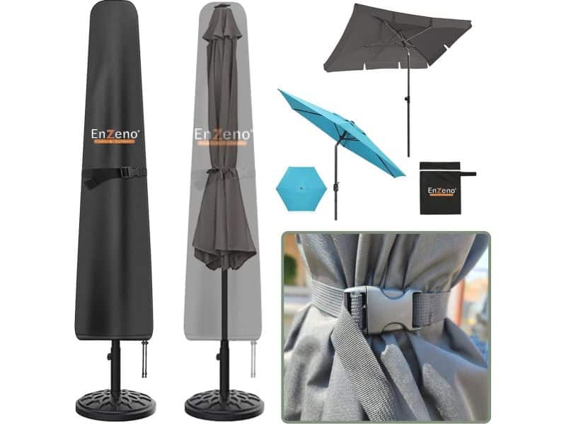 Parasolhoes waterdicht en UV-bestendig - Beschermhoes voor Ø 2 m/3