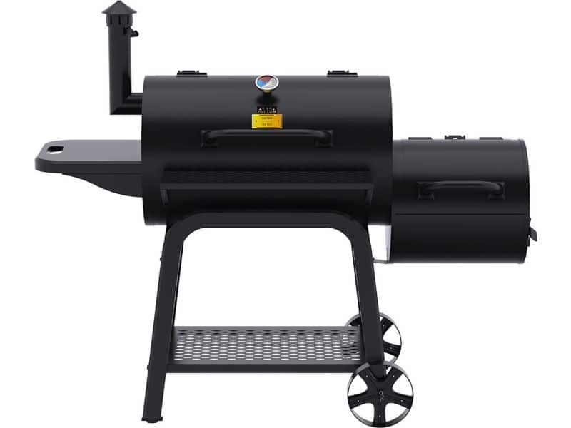 Patton Oklahoma Smoker Houtskoolbarbecue - Zwart