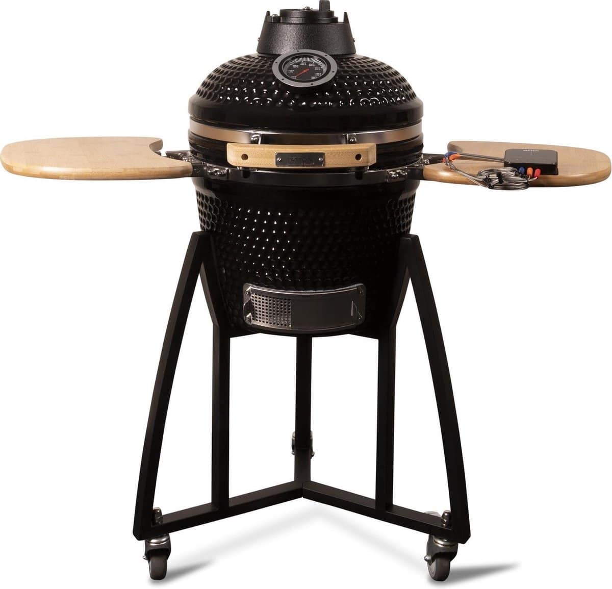 patton premium kamado 16″ incl. bluetooth kerntemperatuurmeter en led