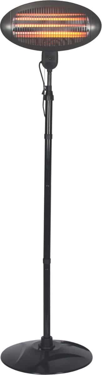 perel staande terrasverwarmer, 2000 w, quartz