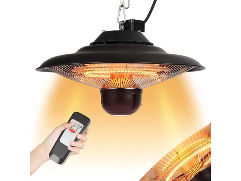 Plafondwarmtestraler voor Buiten - 1500/2000 W Met Afstandsbediening