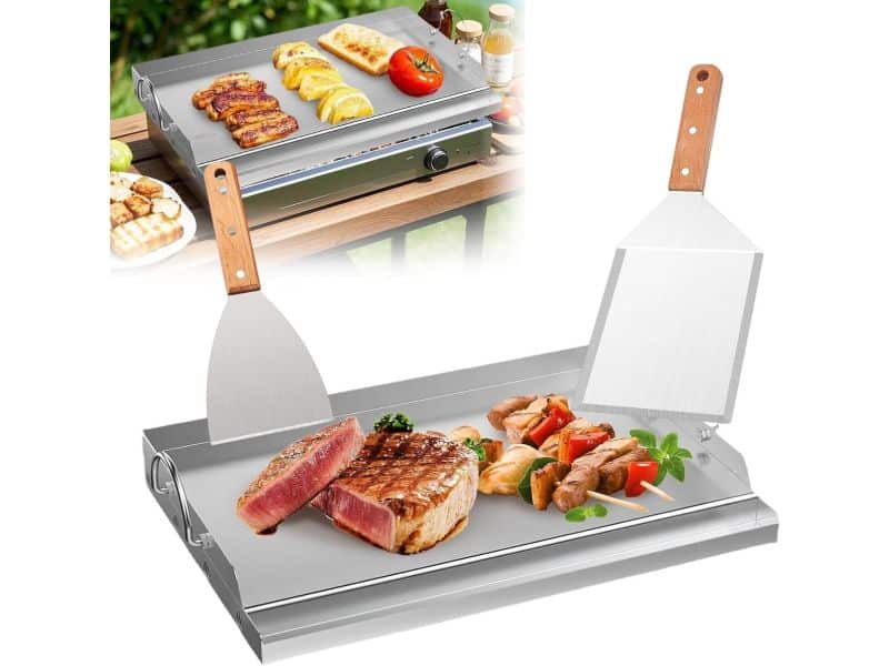 Plancha Grillplaat Set van massief roestvrij staal - 58 x