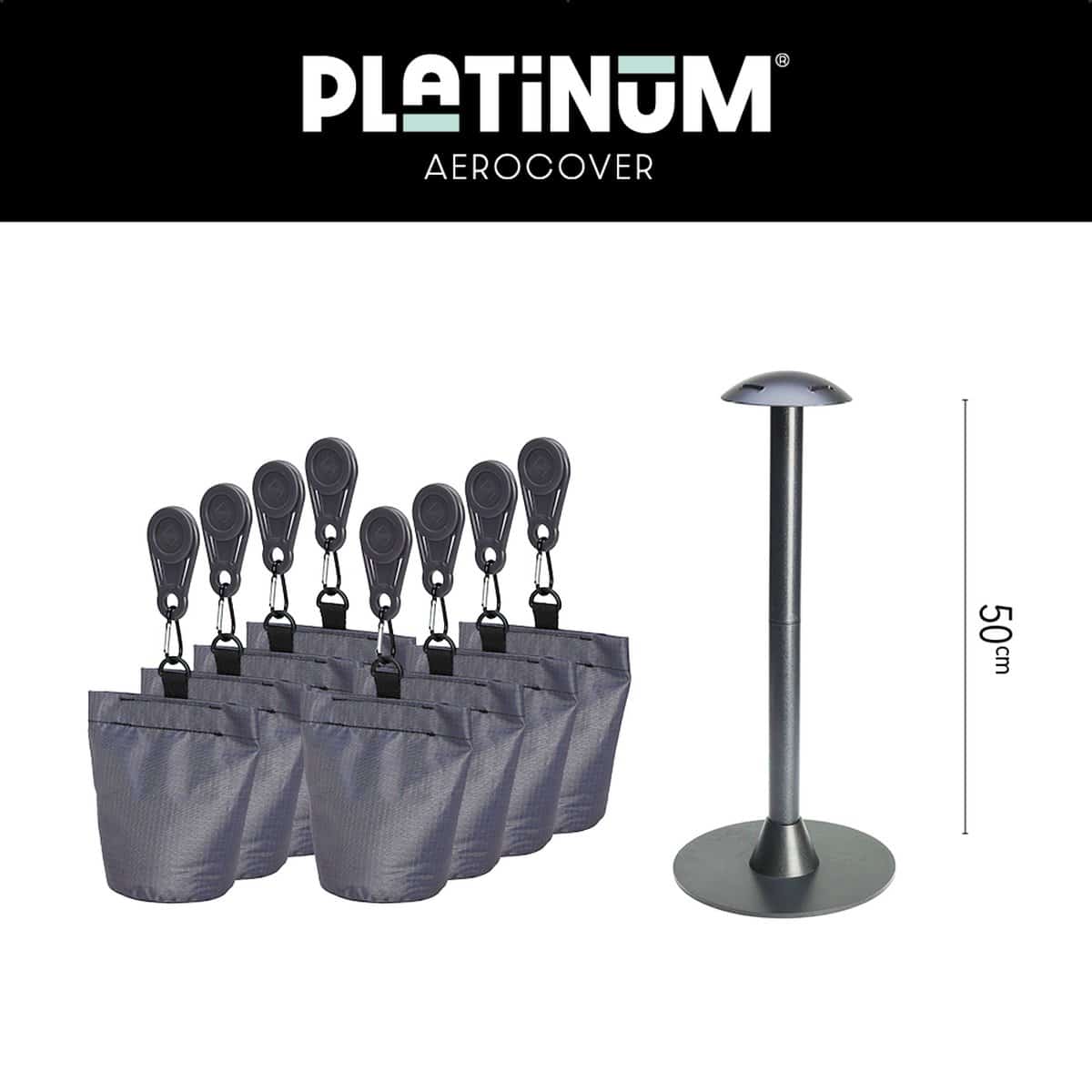platinum aerocover accessoires hoessteunset voor tuintafel zorgt