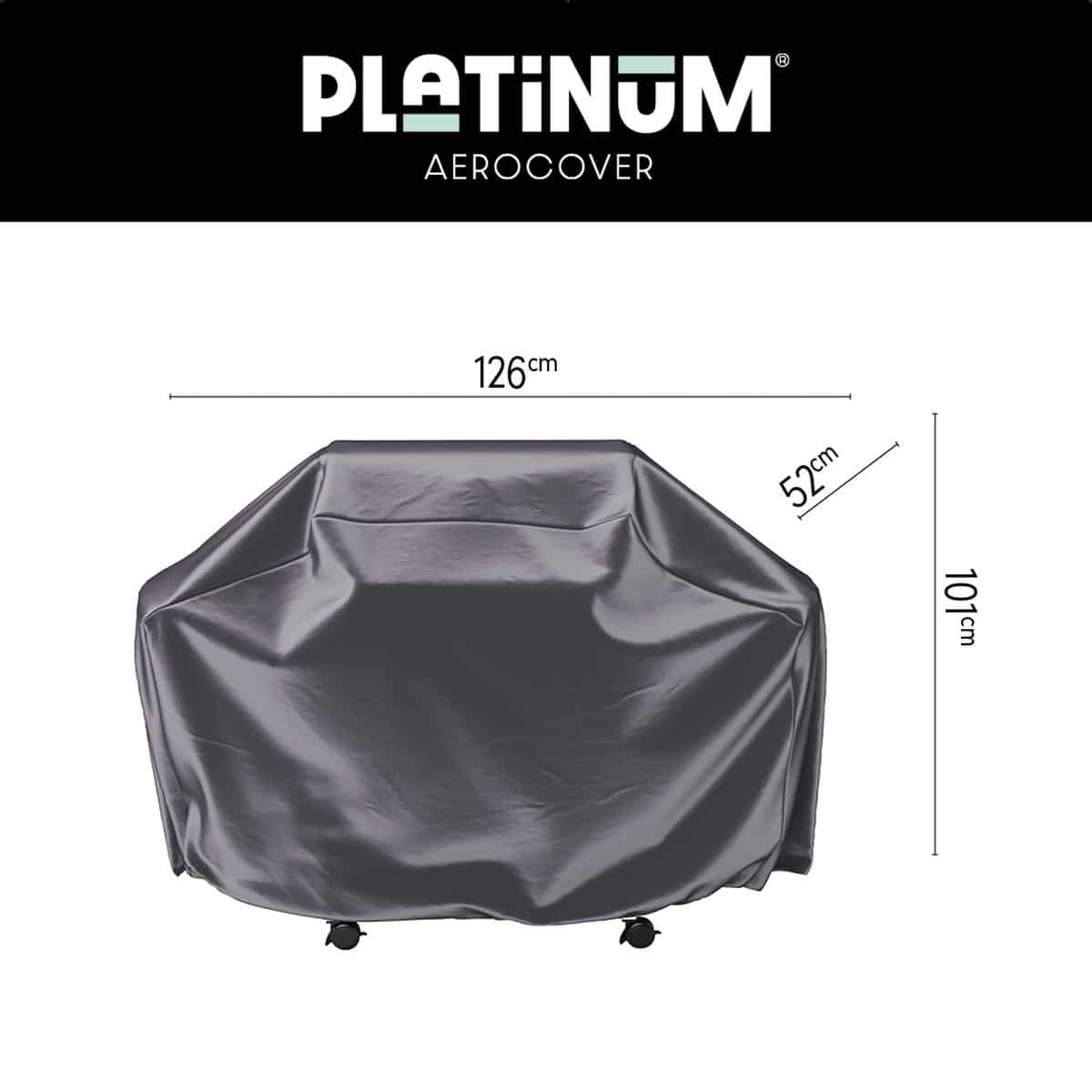 platinum aerocover gasbarbecuehoes 126x52xh101cm ademend waterproof