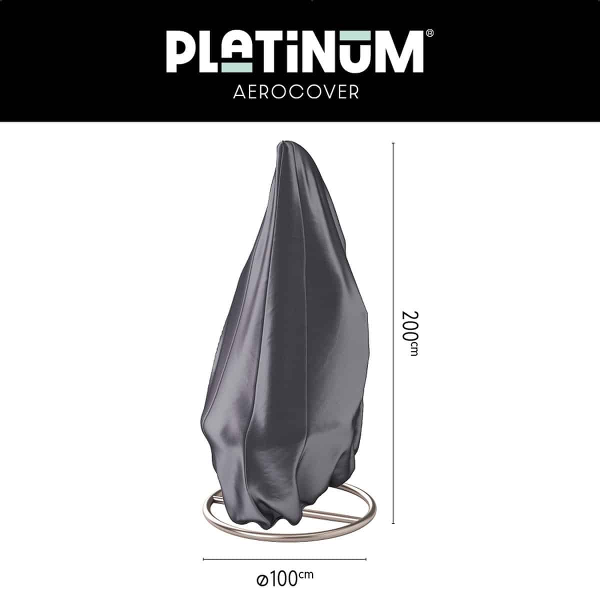 platinum aerocover hangstoelhoes Ø100x200cm ademend waterproof