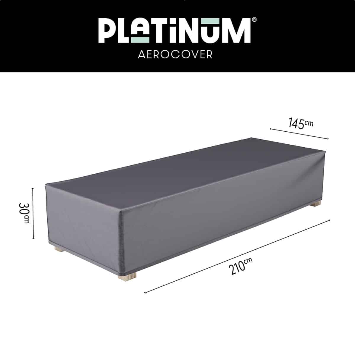 platinum aerocover ligbedhoes 210x145x30cm ademend waterproof