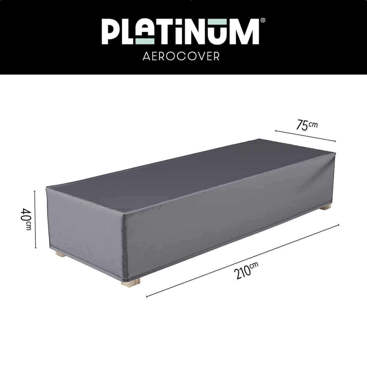 platinum aerocover ligbedhoes 210x75x40cm ademend waterproof
