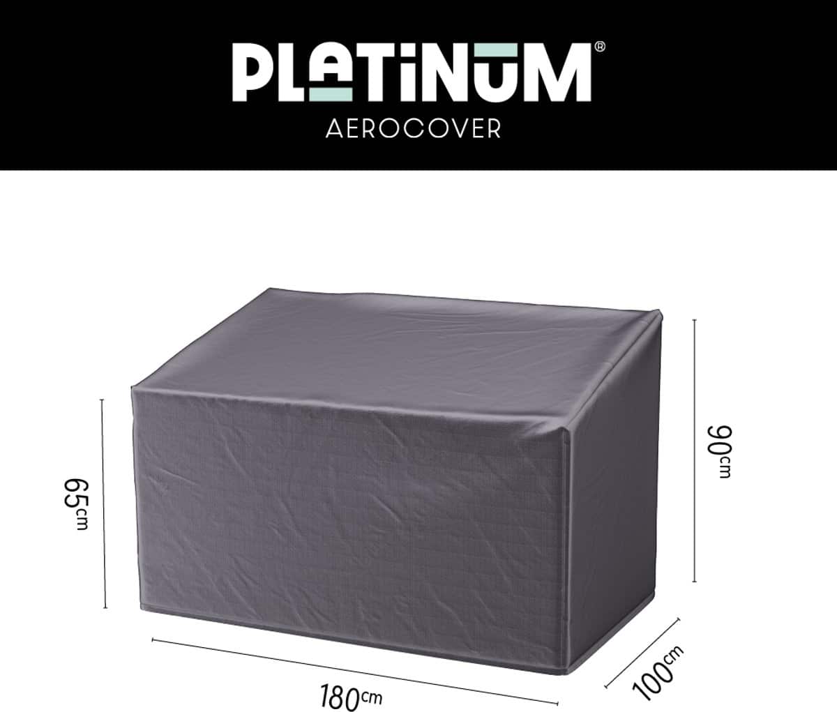 platinum aerocover loungebankhoes 180x100xh65/90cm ademend waterproof