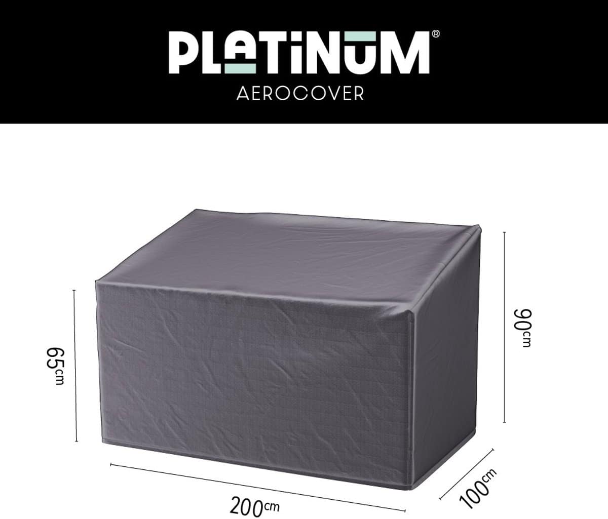 platinum aerocover loungebankhoes 200x100xh65/90cm ademend waterproof