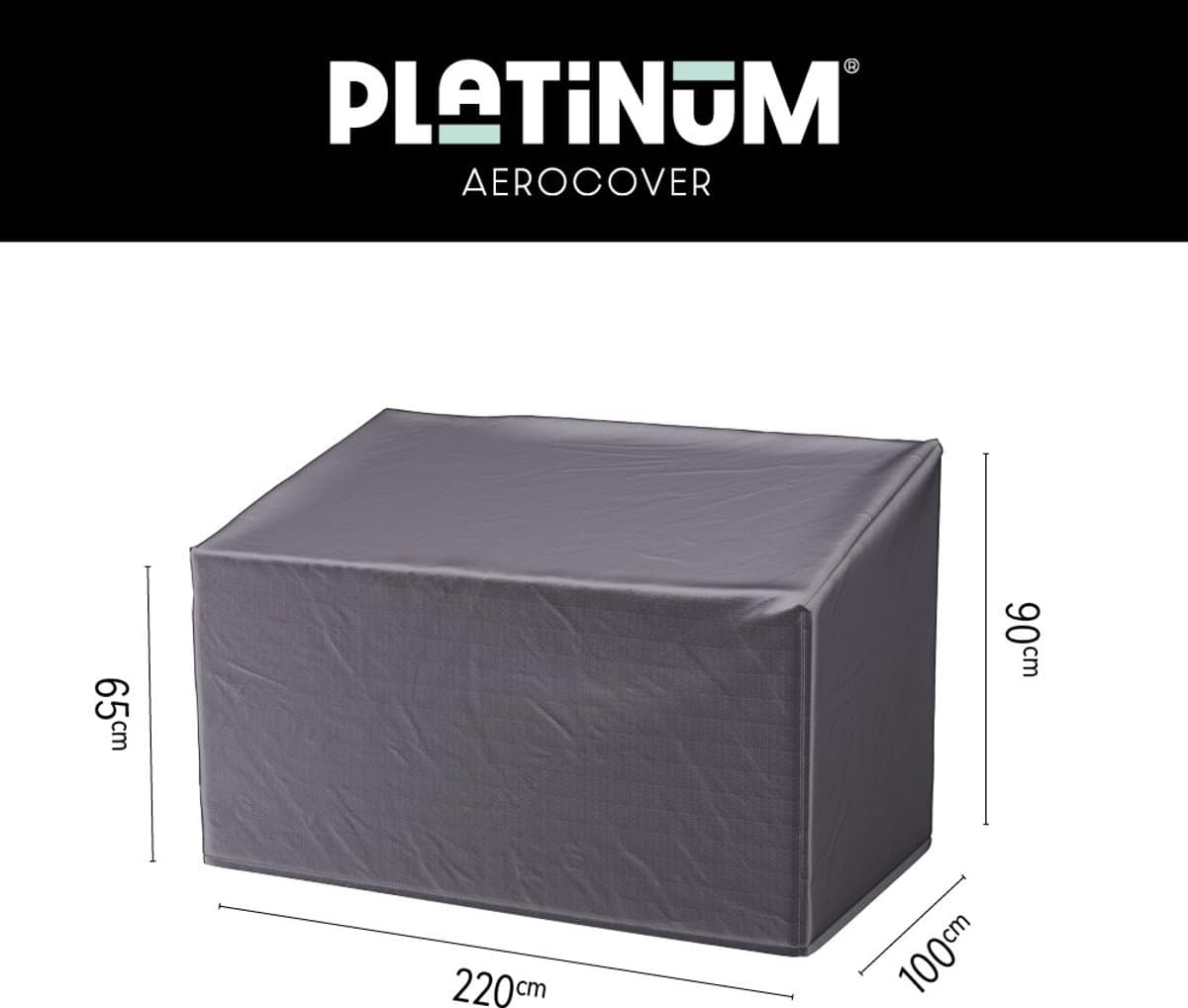 platinum aerocover loungebankhoes 220x100xh65/90cm ademend waterproof