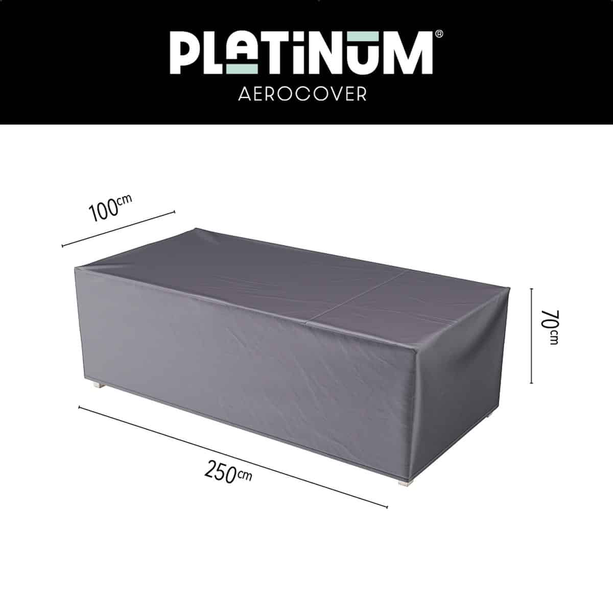 platinum aerocover loungebankhoes 250x100xh70cm ademend waterproof