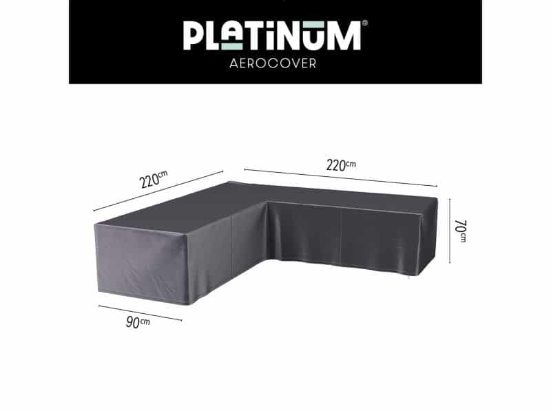 Platinum AeroCover - Loungebankhoes L-vorm - 220x220x90xH70cm - Ademend