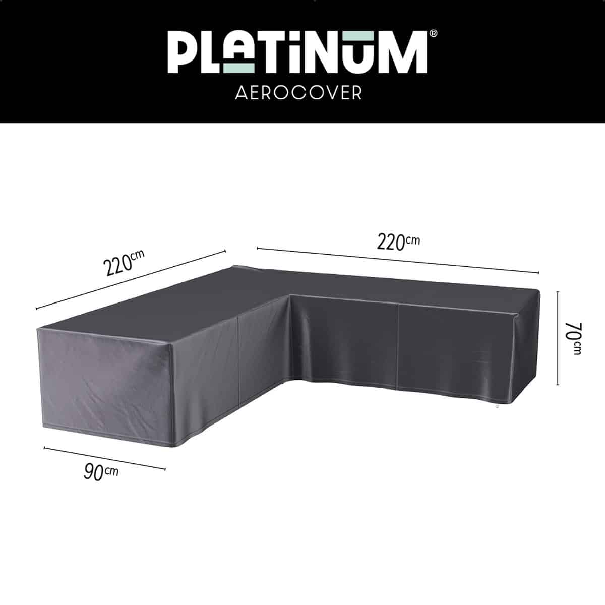 platinum aerocover loungebankhoes l vorm 220x220x90xh70cm ademend