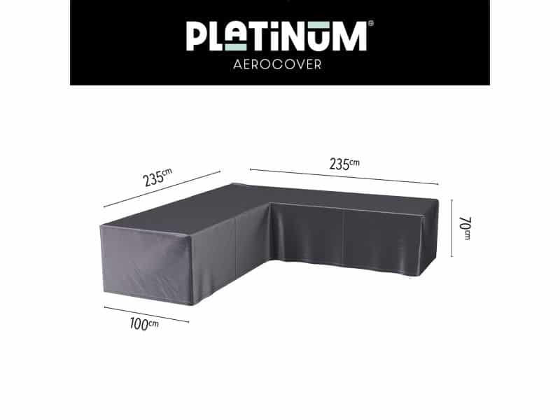 Platinum AeroCover - Loungebankhoes L-vorm - 235x235x100xH70cm - Ademend