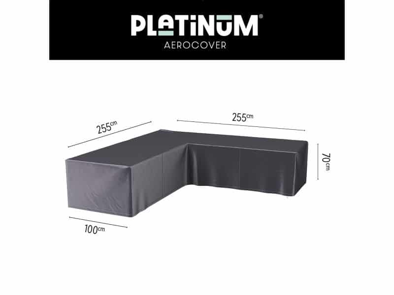 Platinum AeroCover - Loungebankhoes L-vorm - 255x255x100xH70cm - Ademend