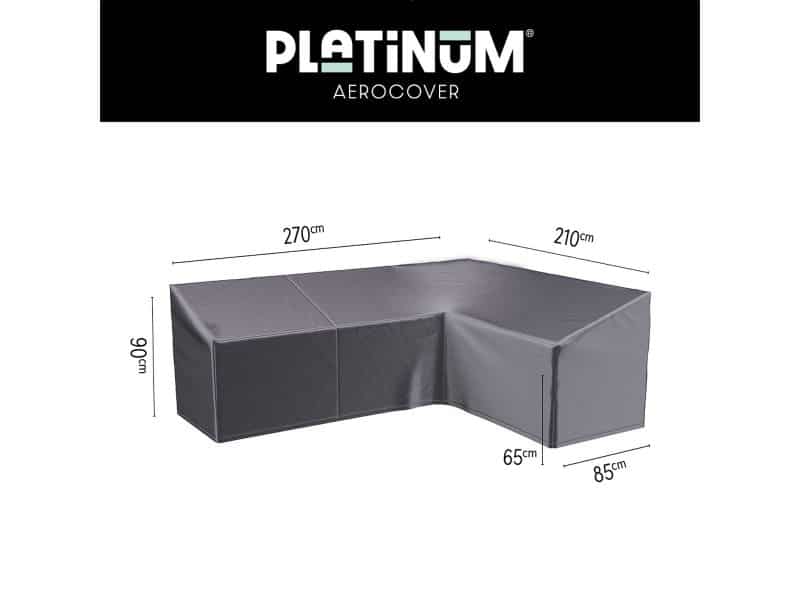Platinum AeroCover - Loungebankhoes L-vorm - 270x210x85xH65/90 Rechts - Ademend