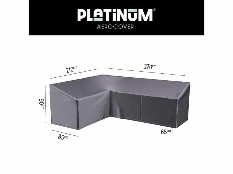 Platinum AeroCover - Loungebankhoes L-vorm - 270x210x85xH65/90cm Links - Ademend