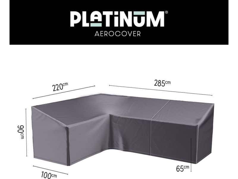 Platinum AeroCover - Loungebankhoes L-vorm - 285x220x100xH65/90cm Links - Ademend