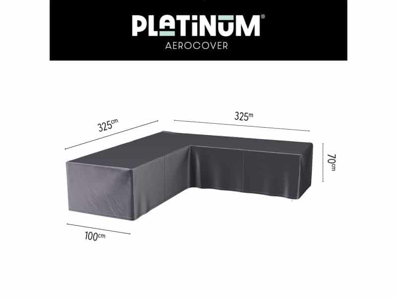 Platinum AeroCover - Loungebankhoes L-vorm - 325x325x100xH70cm - Ademend