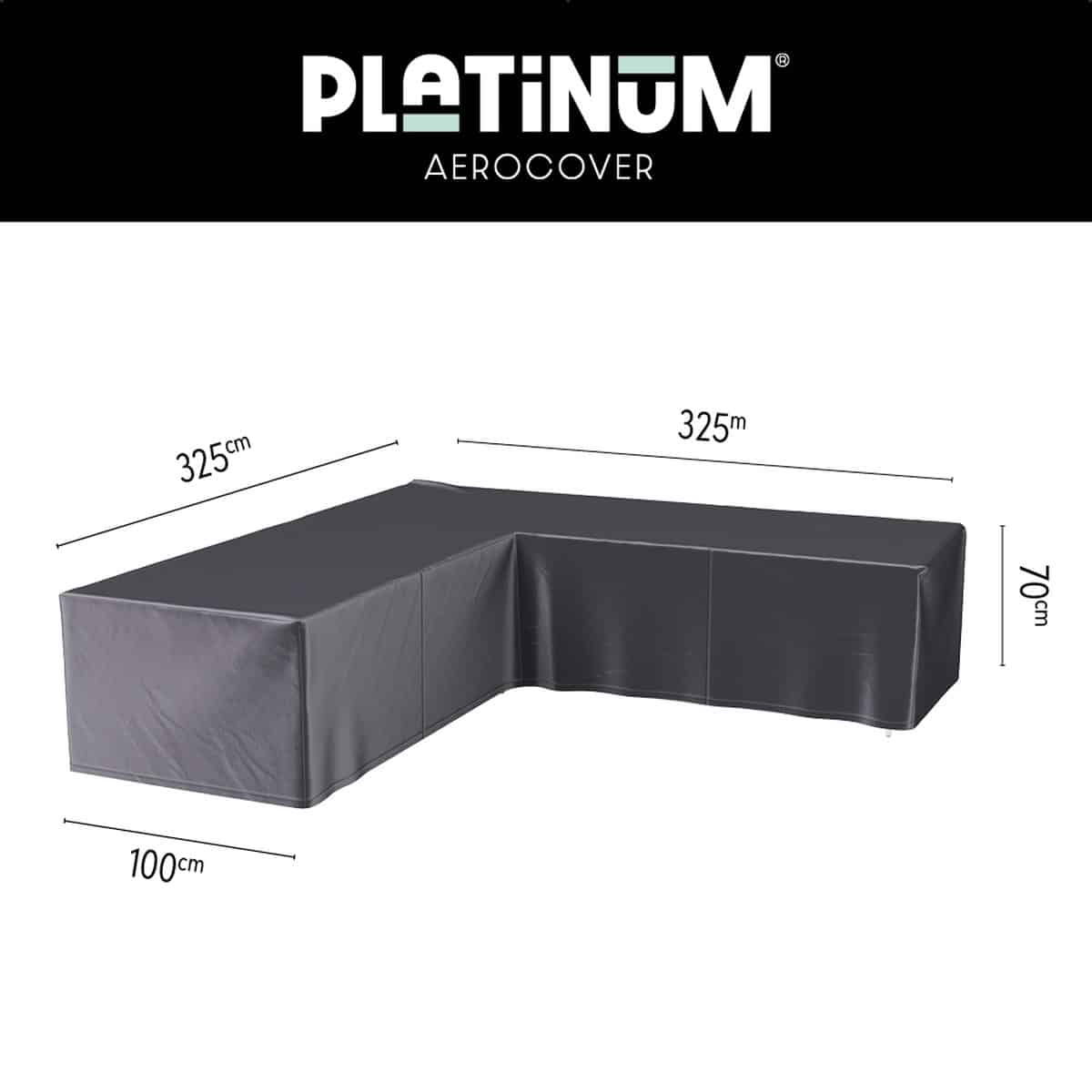 platinum aerocover loungebankhoes l vorm 325x325x100xh70cm ademend