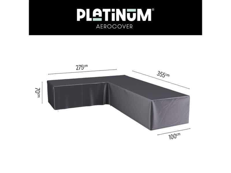 Platinum AeroCover - Loungebankhoes L-vorm - 355x275x100xH70 Links - Ademend