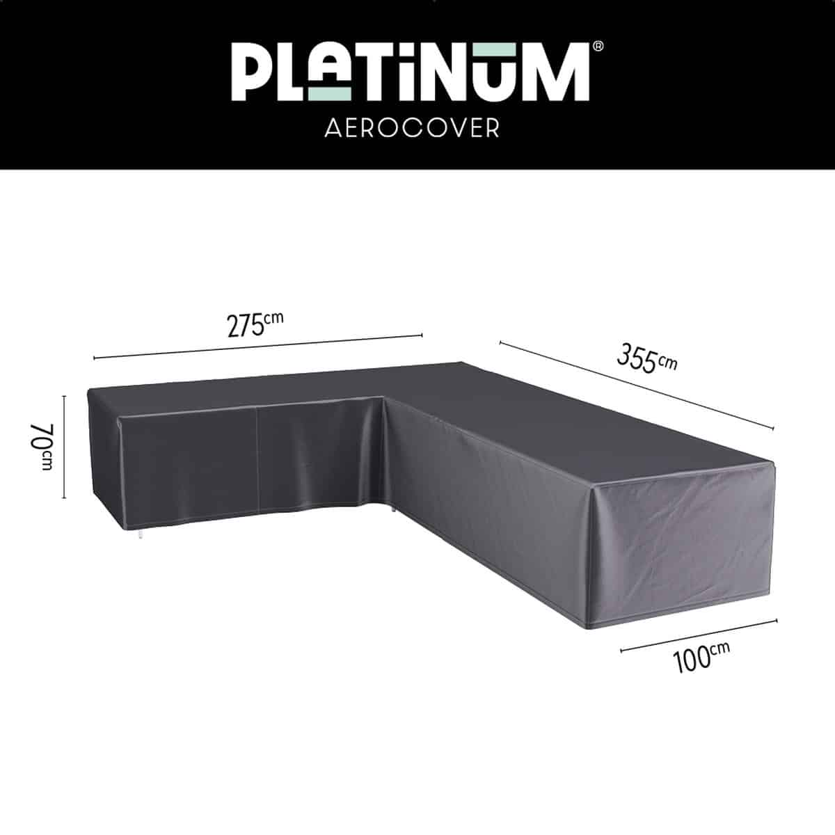 platinum aerocover loungebankhoes l vorm 355x275x100xh70 links ademend