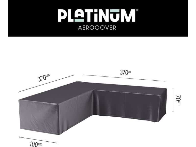 Platinum AeroCover - Loungebankhoes L-vorm - 370x370x100xH70cm - Ademend