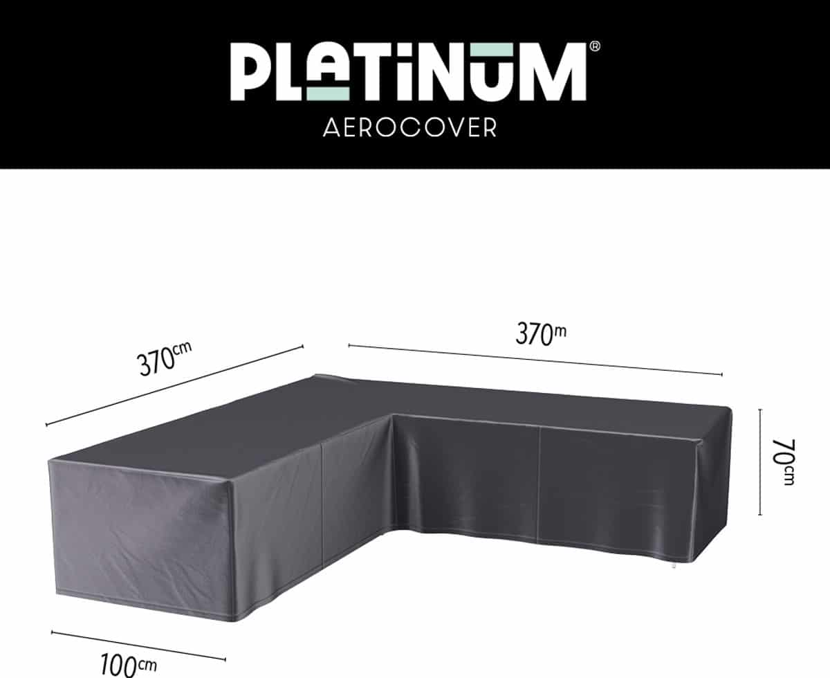 platinum aerocover loungebankhoes l vorm 370x370x100xh70cm ademend