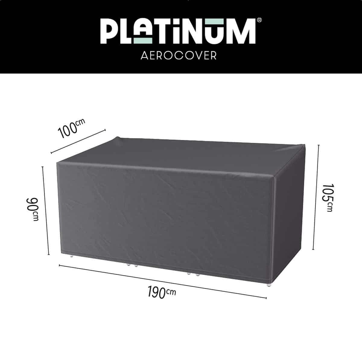 platinum aerocover loungestoelhoes 190x100xh105/90cm ademend waterproof