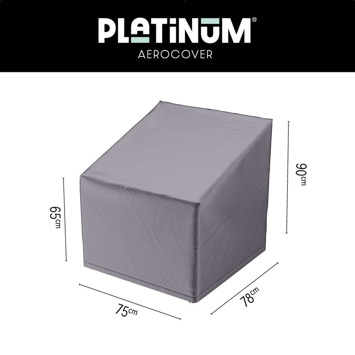 platinum aerocover loungestoelhoes 75x78x65/90cm ademend waterproof