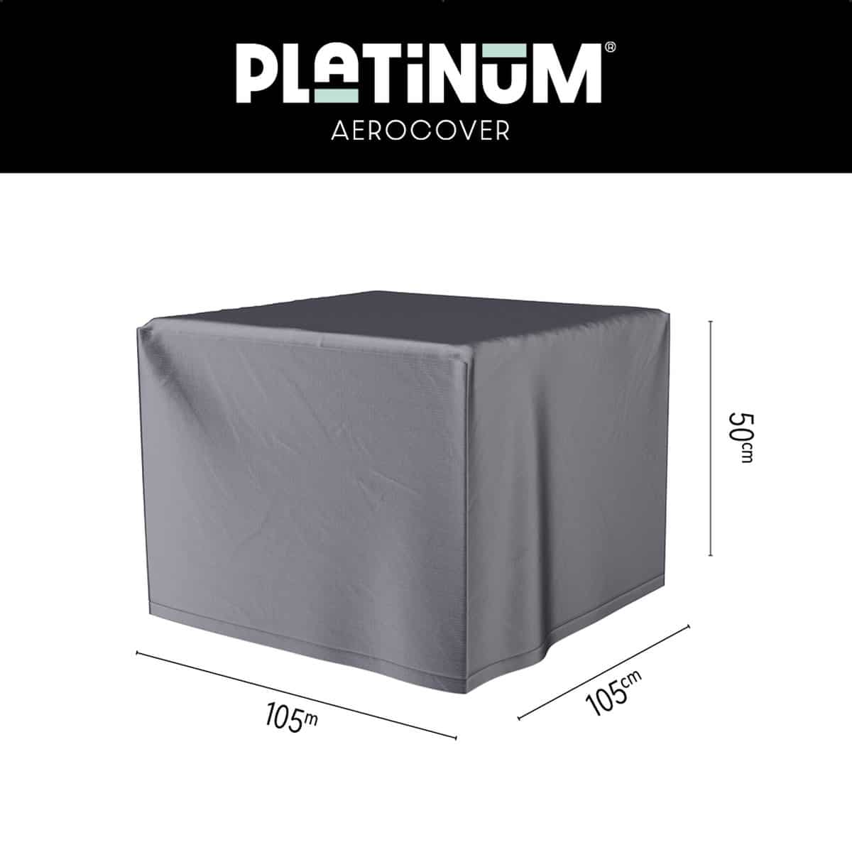 platinum aerocover loungetafelhoes 105x105xh50cm ademend waterproof