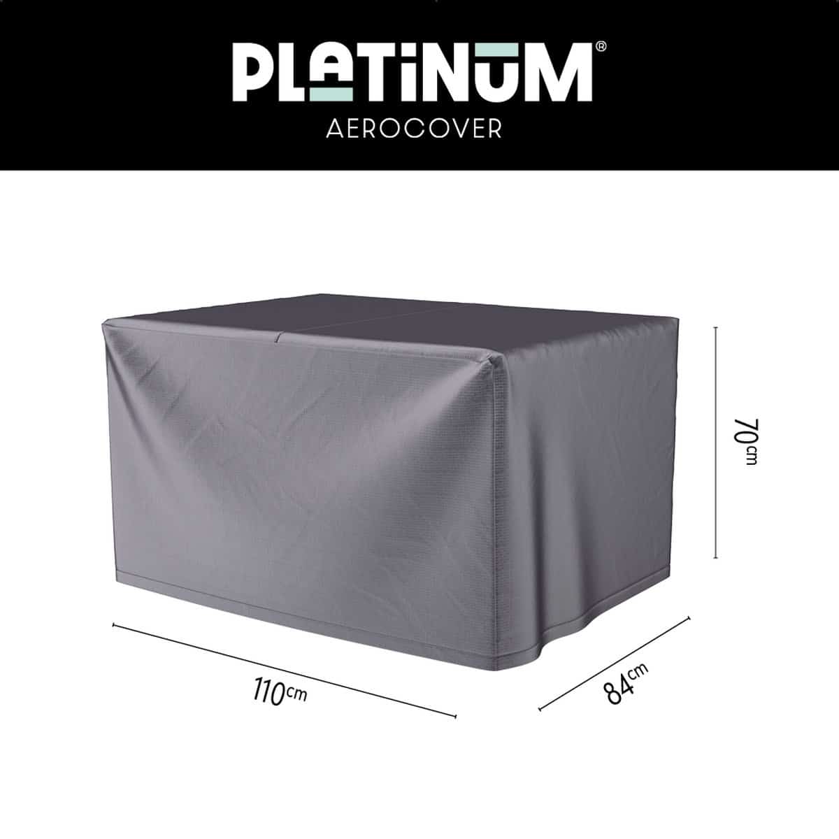 platinum aerocover loungetafelhoes 110x84xh70cm ademend waterproof