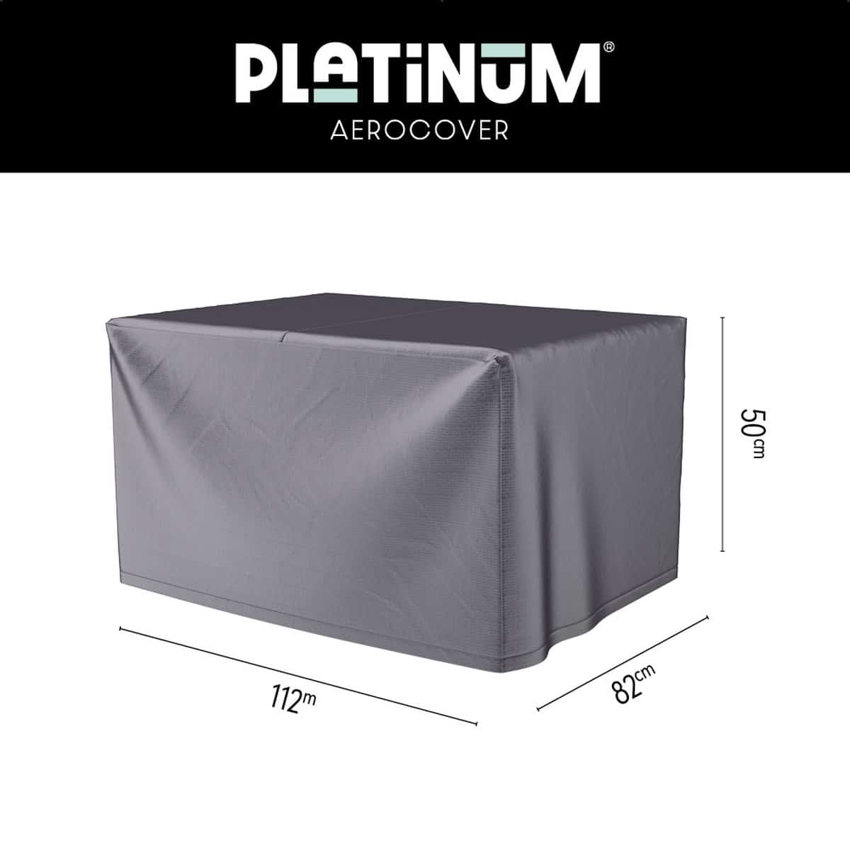 platinum aerocover loungetafelhoes 122x82xh50cm ademend waterproof