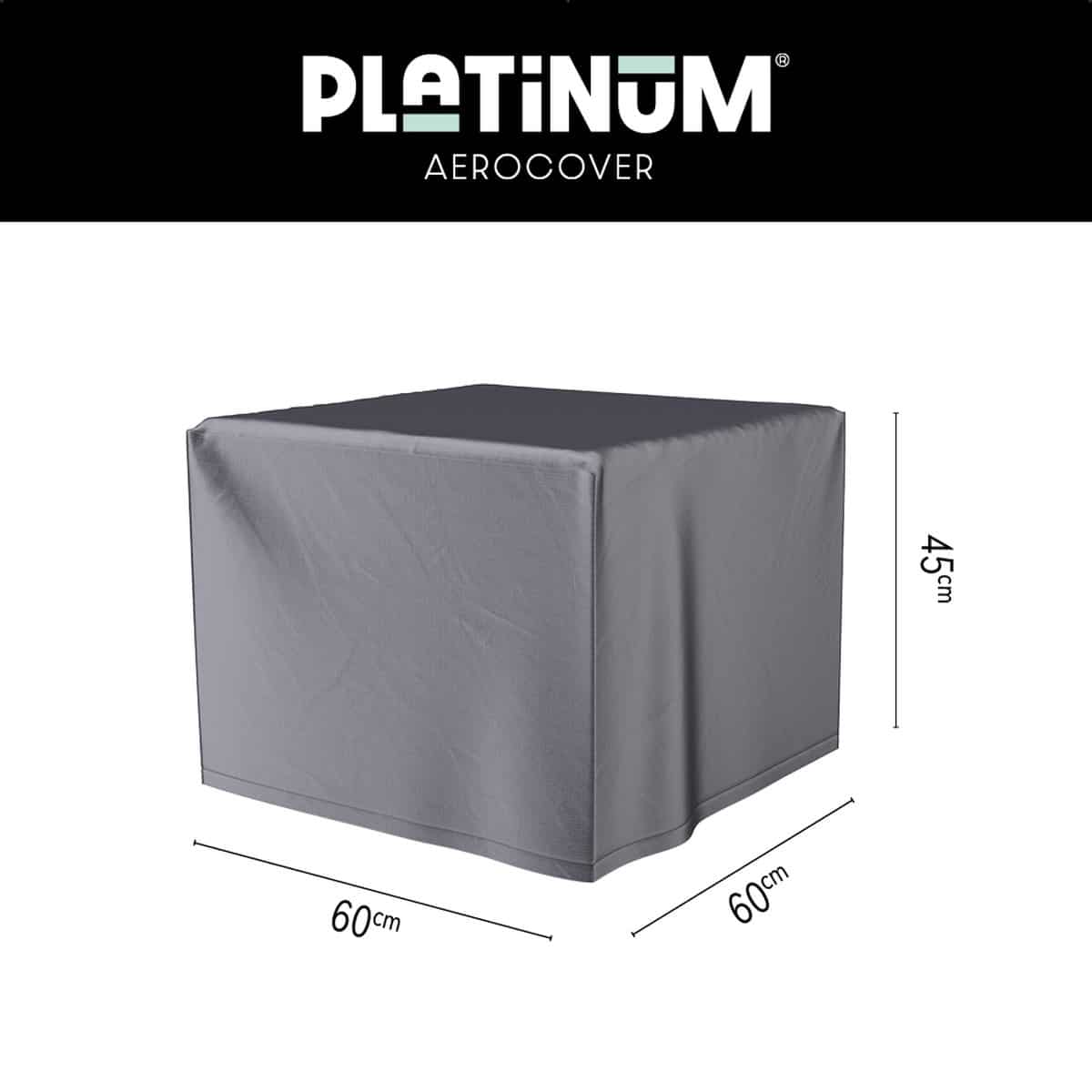 platinum aerocover loungetafelhoes 60x60xh45cm ademend waterproof