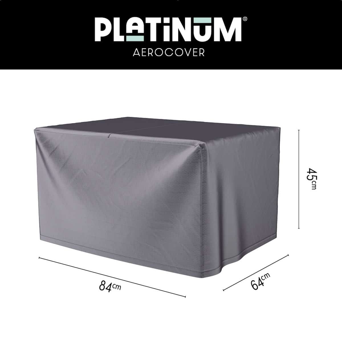 platinum aerocover loungetafelhoes 84x64xh45cm ademend waterproof