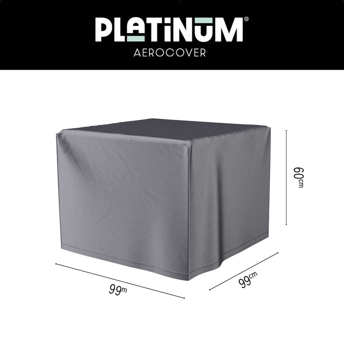platinum aerocover loungetafelhoes 99x99xh60cm ademend waterproof
