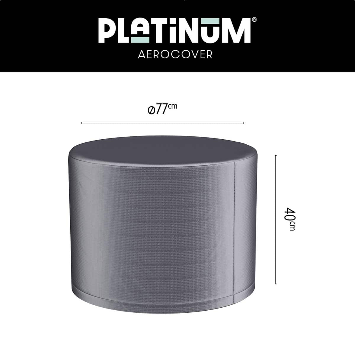 platinum aerocover loungetafelhoes Ø77xh40cm ademend waterproof