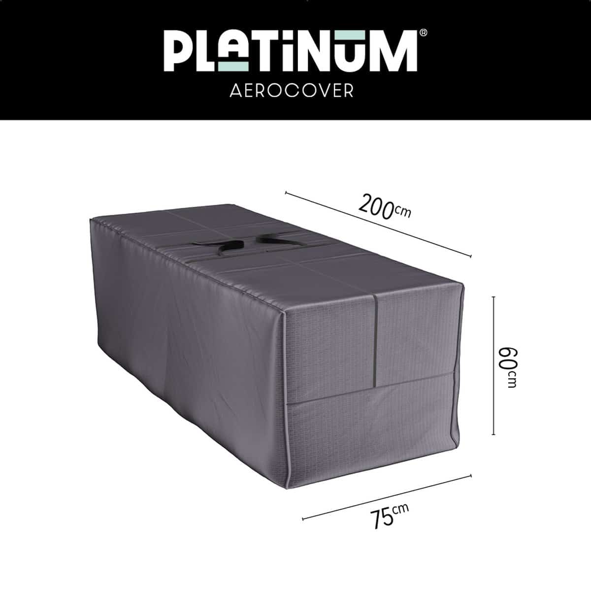 platinum aerocover tuinkussenhoes 200x75xh60cm ademend hoge