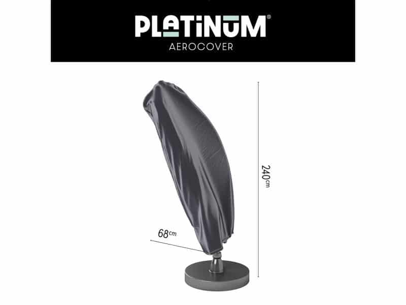 Platinum AeroCover - Zweefparasolhoes - H240x68cm - tot Ø 3,5m