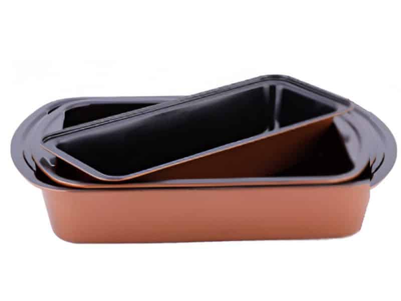 Platinum Bak- en Ovenschalen Set - 3-delig - Koper