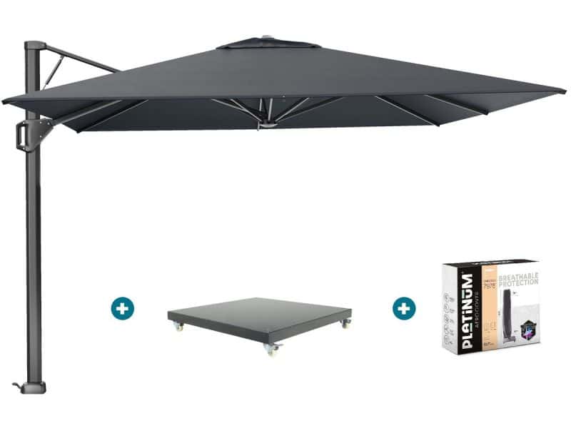 Platinum Beaufort Premium 3,2x3,2 m - Faded Black met Marbella