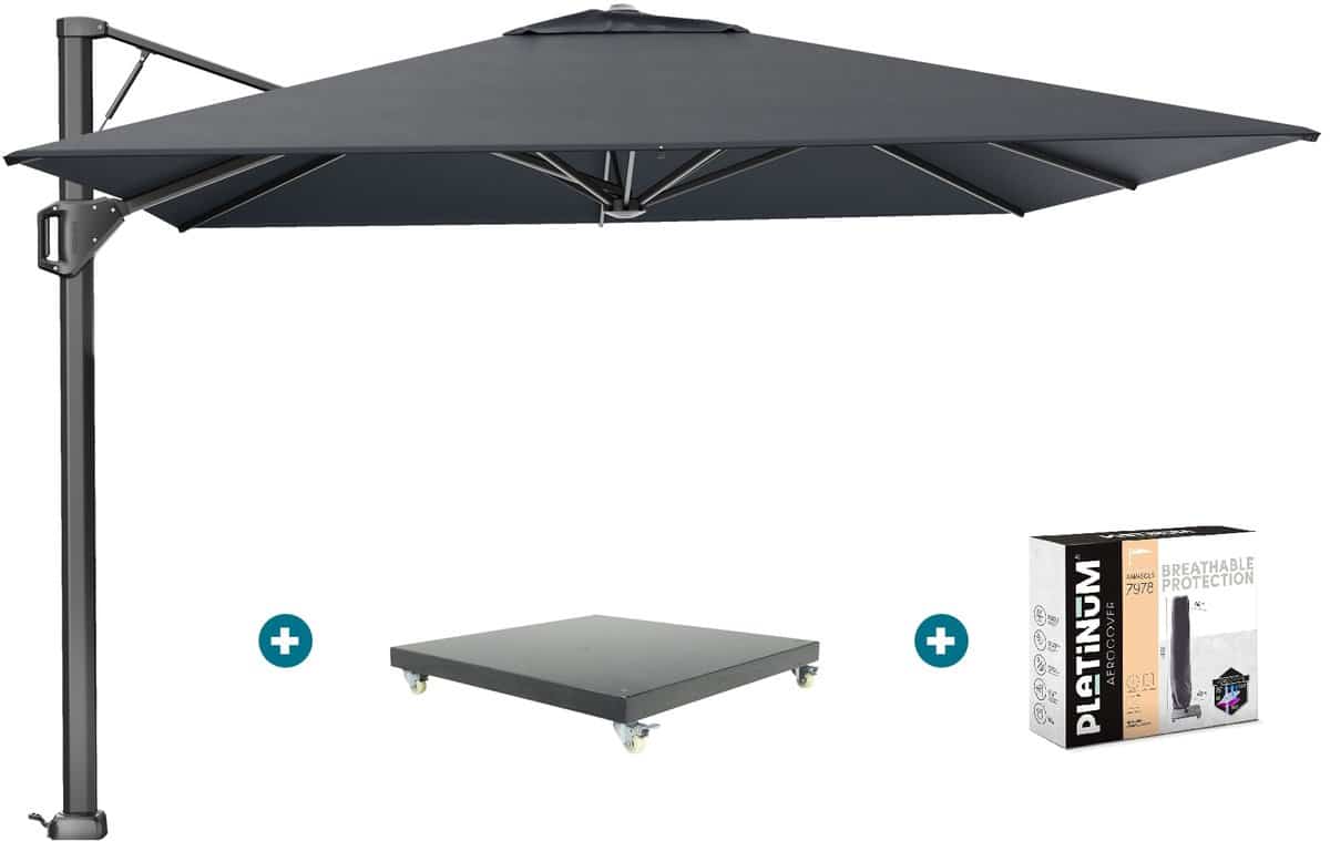 platinum beaufort premium 3,2×3,2 m faded black met marbella