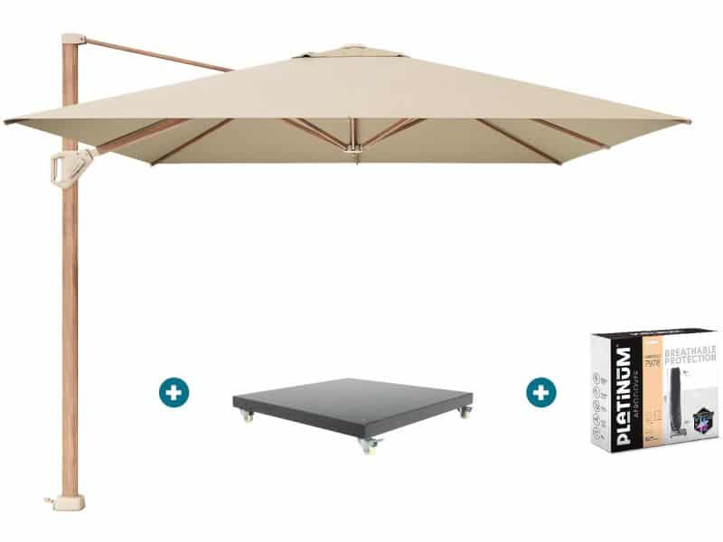 Platinum Challenger Premium T1 4x3 m - Champagne Teak met