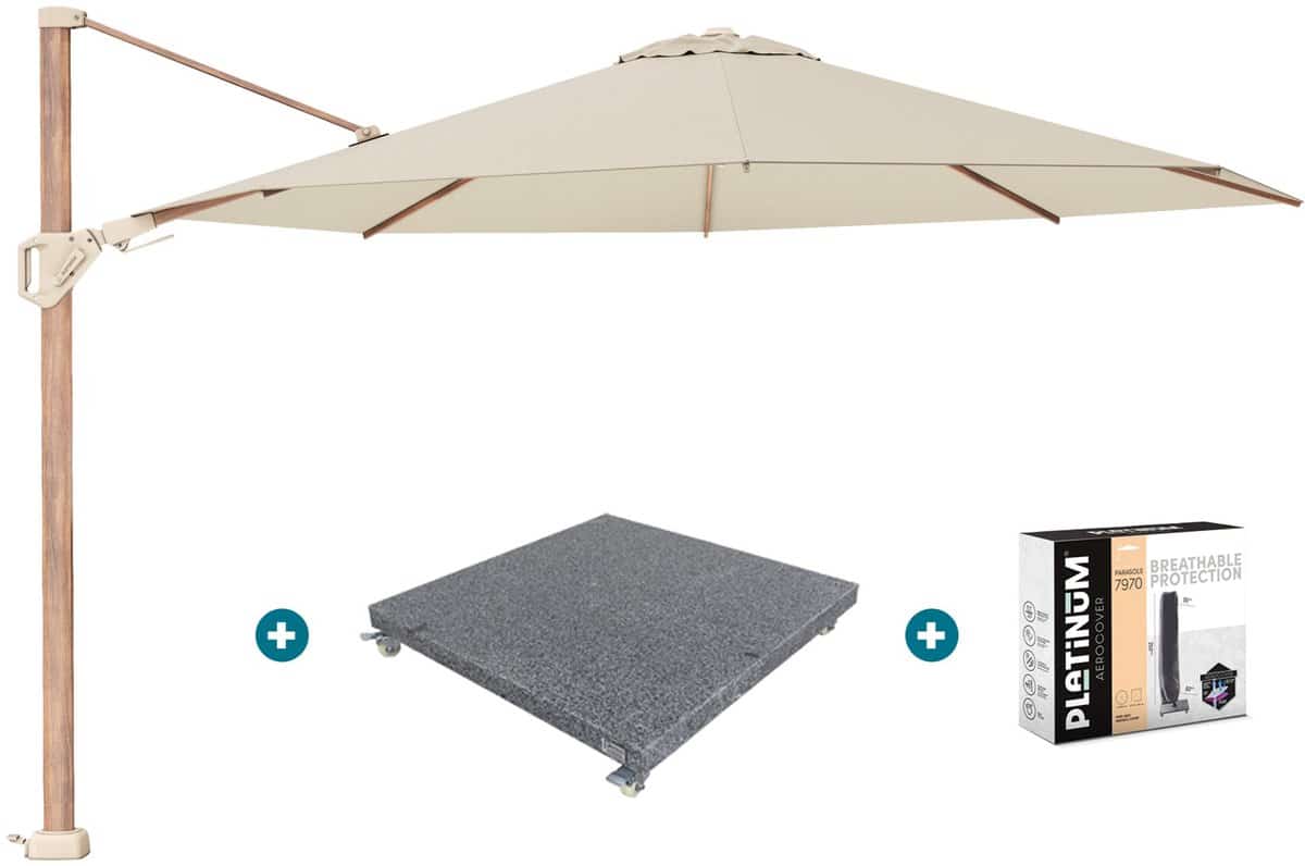 platinum challenger premium t2 3.5 rond champagne teak met