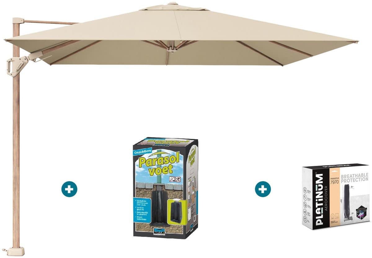 platinum challenger premium t2 3×3 m champagne teak