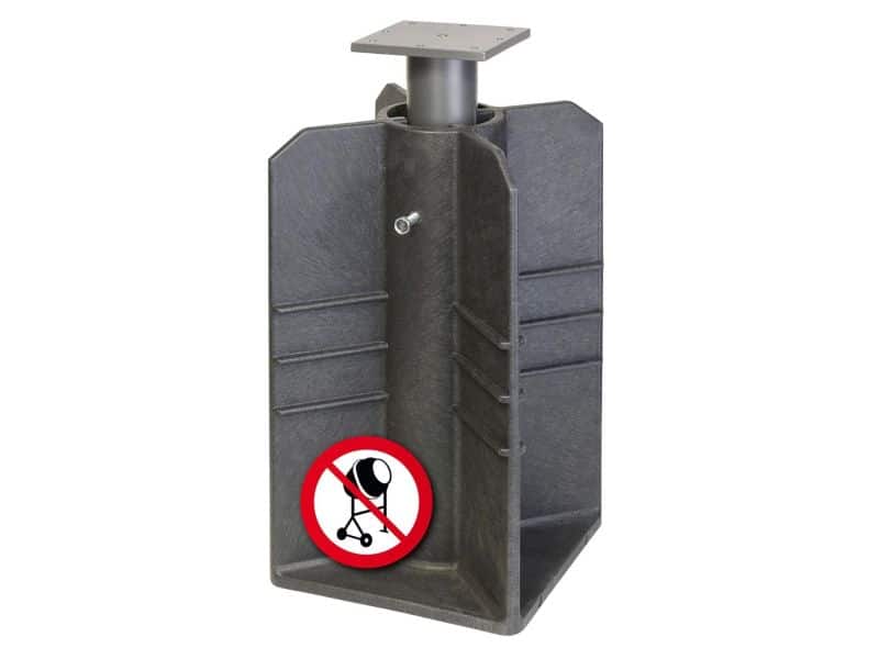 Platinum Ingraaf parasol voet platinum