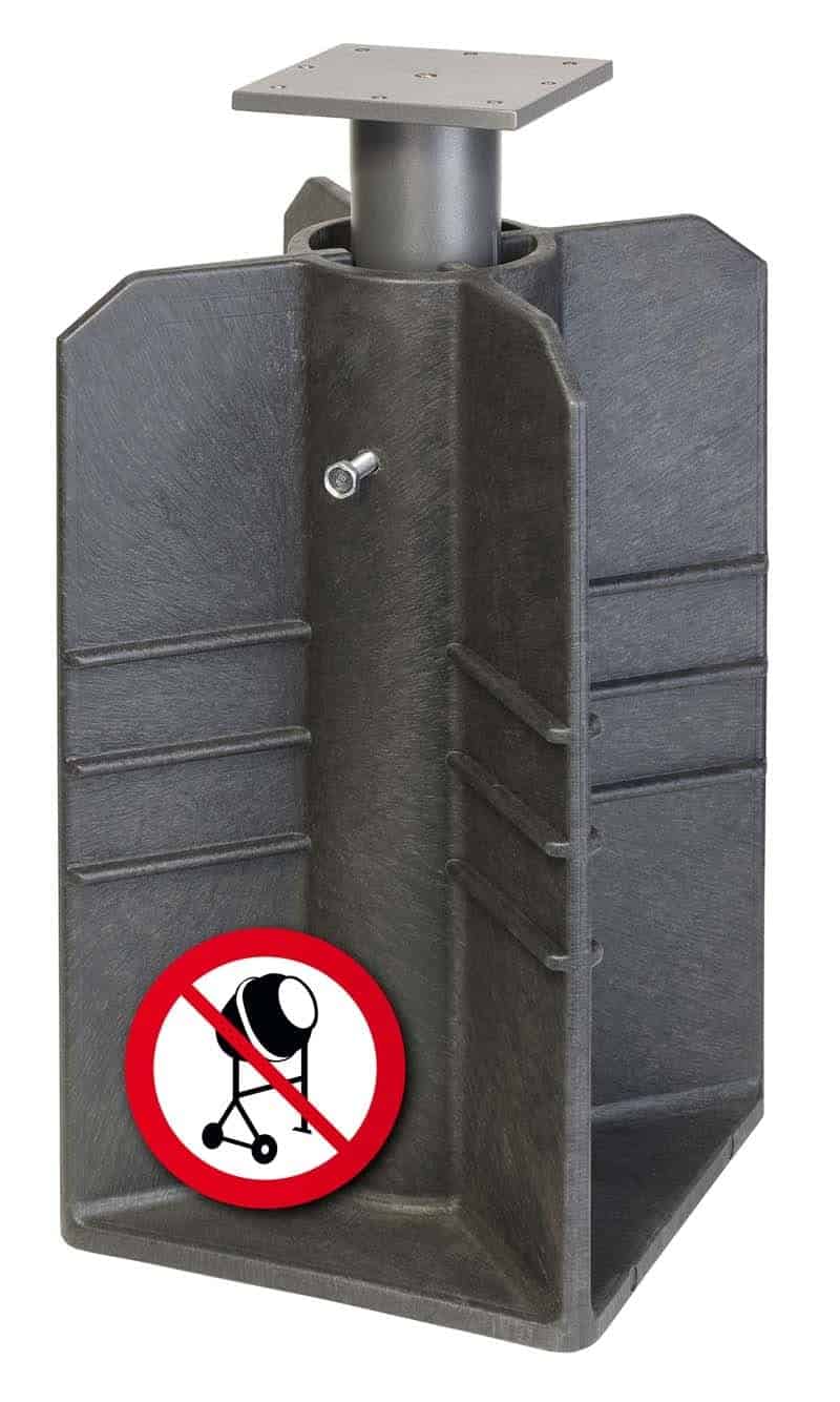 platinum ingraaf parasol voet platinum