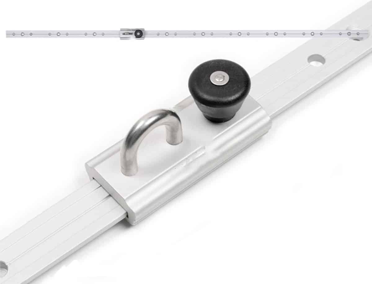 platinum sun & shade rails met oog voor bevestiging