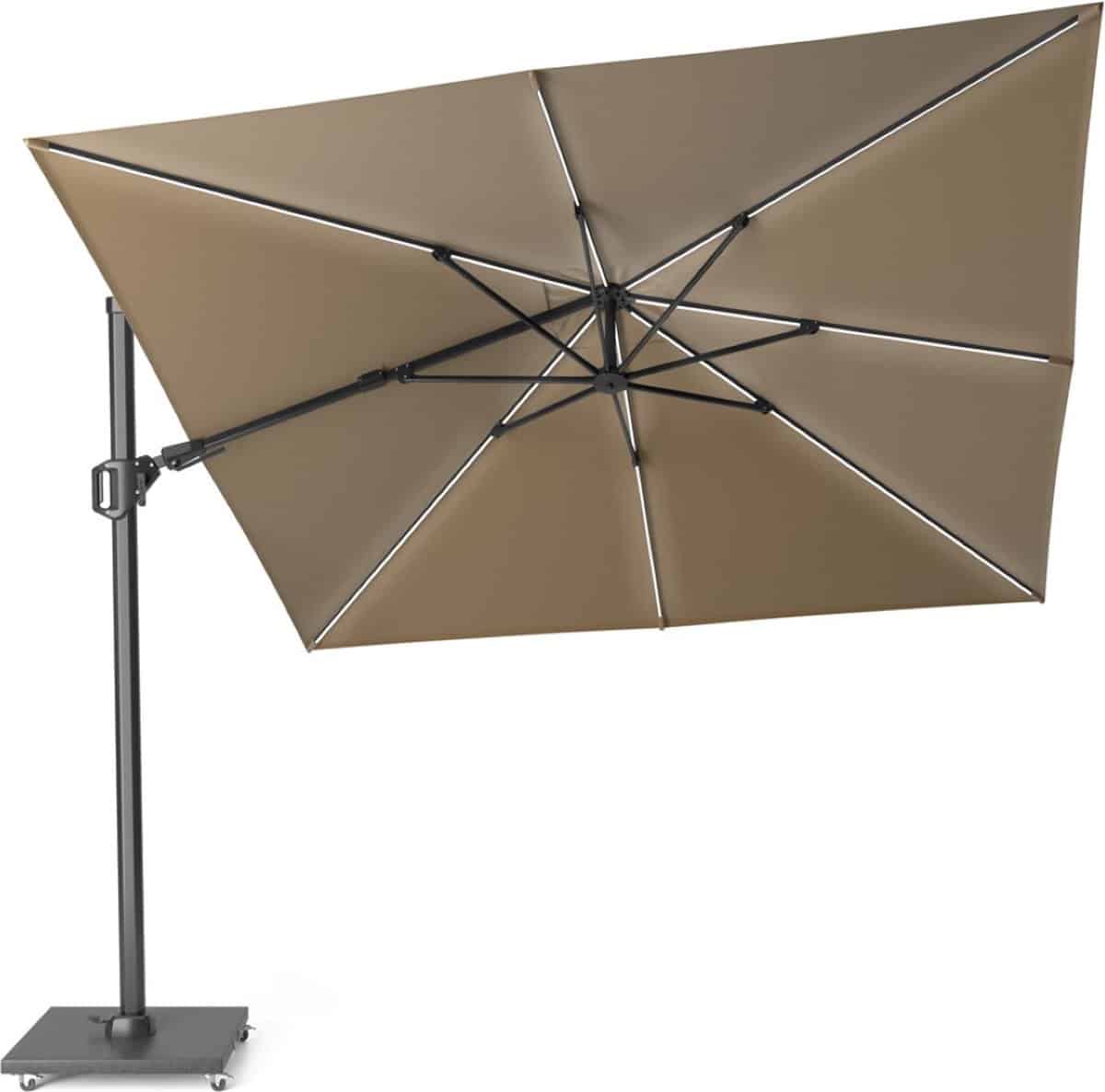 platinum sun & shade zweefparasol challenger t² glow