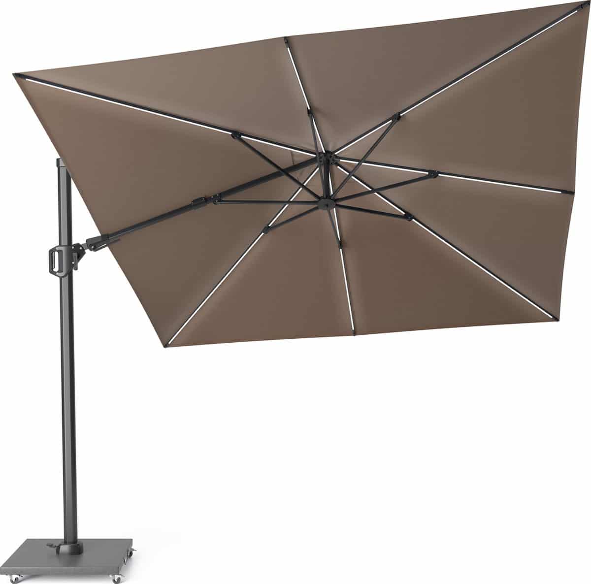 platinum sun & shade zweefparasol challenger t² glow